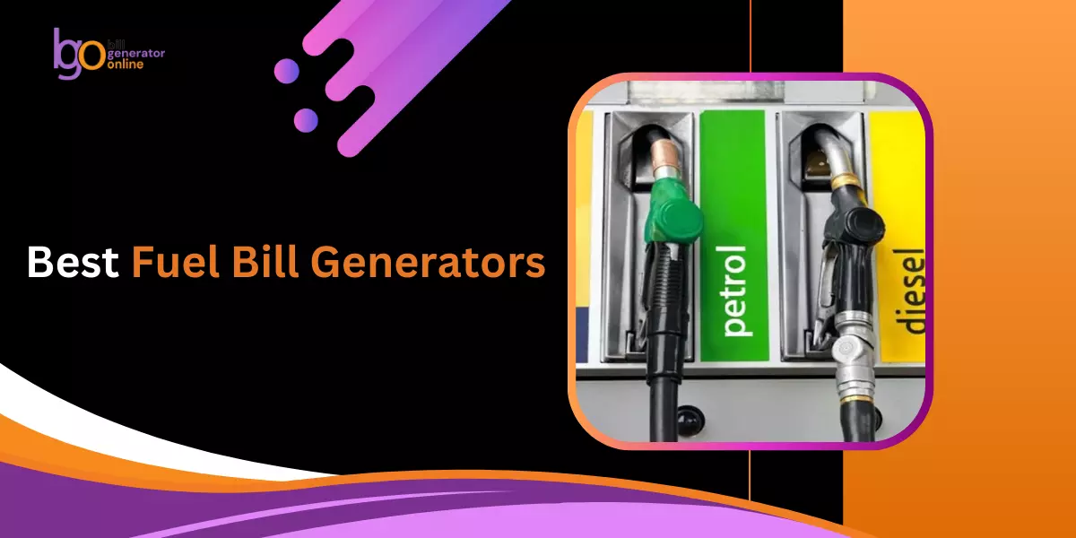 Best Fuel Bill Generator Tools Thumbnail